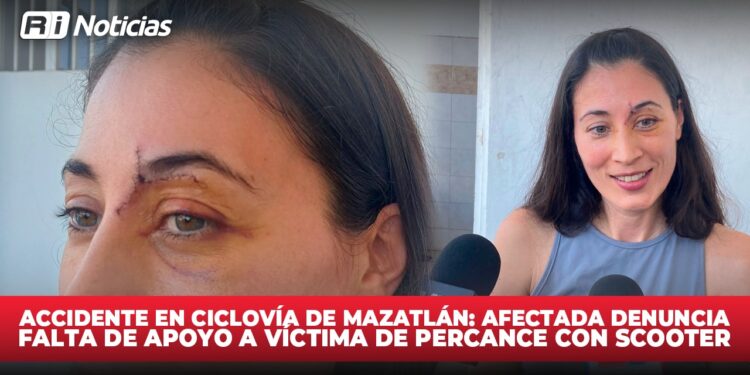 Accidente en ciclovía de Mazatlán: Afectada denuncia falta de apoyo a víctima de percance con scooter
