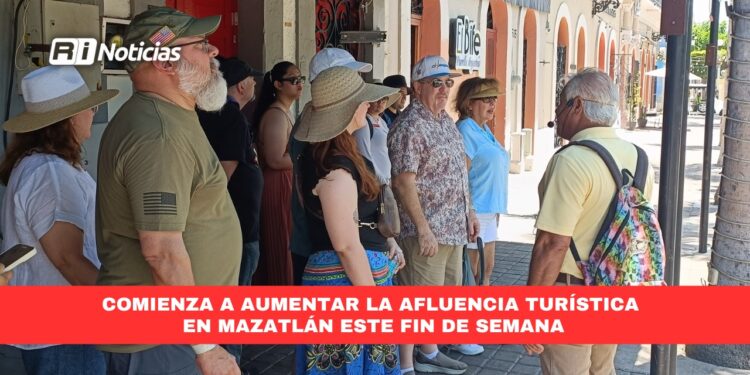 Comienza a aumentar la afluencia turística en Mazatlán este fin de semana