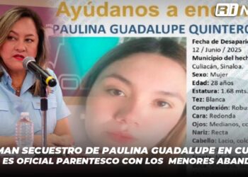 Confirman secuestro de Paulina Guadalupe en Culiacán, pero no es oficial parentesco con los menores abandonados