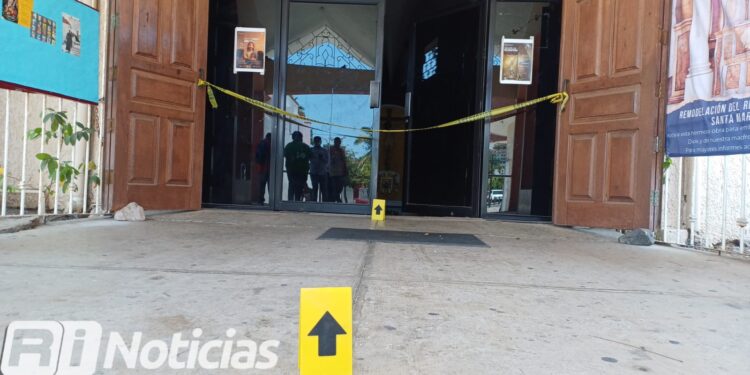 Localizan un feto en el interior de la iglesia María de Mar en el Fraccionamiento Playa Sur