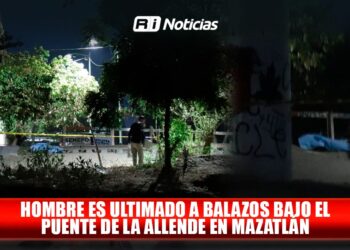 Hombre es ultimado a balazos bajo el puente de la Allende en Mazatlán