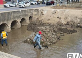 Limpieza y desazolve de canales pluviales registra avance del 90 por ciento