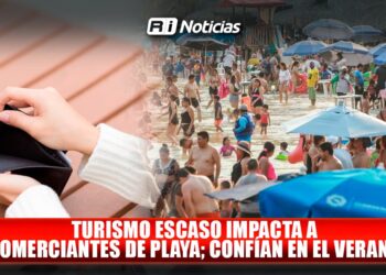 Turismo escaso impacta a comerciantes de playa; confían en el verano
