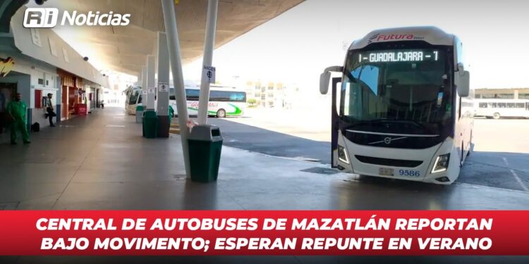 Continúa bajo el movimiento en la Central de Autobuses de Mazatlán; esperan repunte en verano