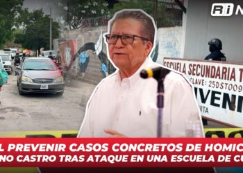 Difícil prevenir casos concretos de homicidios; Feliciano Castro tras ataque en una escuela de Culiacán