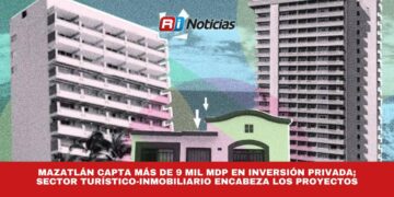 Mazatlán capta más de 9 mil MDP en inversión privada; sector turístico-inmobiliario encabeza los proyectos