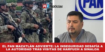 El PAN Mazatlán advierte: La inseguridad desafía a la autoridad tras visitas de Harfuch a Sinaloa