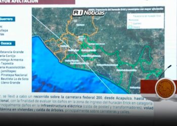 Afectados, 10 municipios de Oaxaca y 3 de Guerrero tras paso de ‘Erick’