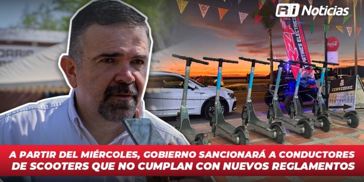 A partir del miércoles, Gobierno sancionará a conductores de scooters que no cumplan con nuevos reglamentos