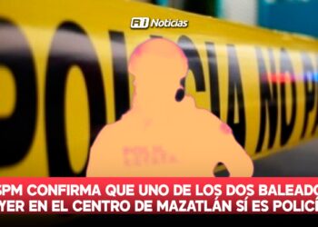 SSPM confirma que uno de los dos baleados en el Centro de Mazatlán sí es Policía Municipal