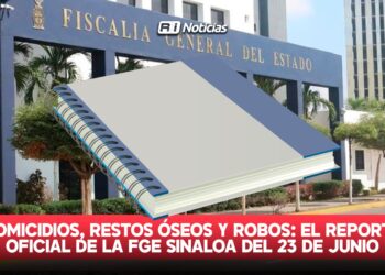 Homicidios, restos óseos y robos: el reporte oficial de la FGE Sinaloa del 23 de Junio