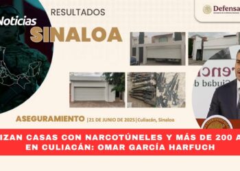 Localizan casas con narcotúneles y más de 200 armas en Culiacán: Omar García Harfuch