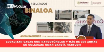 Localizan casas con narcotúneles y más de 200 armas en Culiacán: Omar García Harfuch