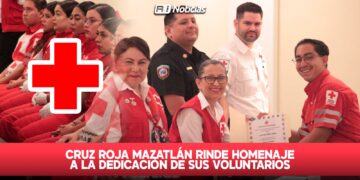 Cruz Roja Mazatlán rinde homenaje a la dedicación de sus voluntarios