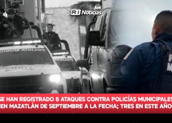 Se han registrado 8 ataques contra Policías Municipales en Mazatlán de septiembre a la fecha; tres en este año