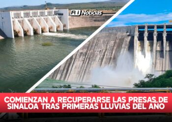 Comienzan a recuperarse las presas de Sinaloa tras primeras lluvias del año