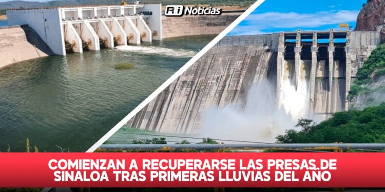 Comienzan a recuperarse las presas de Sinaloa tras primeras lluvias del año