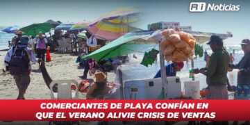 Comerciantes de playa confían en que el verano alivie crisis de ventas