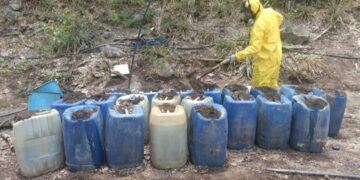 En Culiacán y Cosalá, Grupo Interinstitucional asegura 3 áreas de concentración de sustancias químicas y un laboratorio inactivo