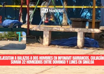 Ejecutan a balazos a dos hombres en Infonavit Barrancos, Culiacán; suman 32 homicidios entre domingo y lunes en Sinaloa