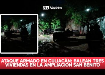 Ataque armado en Culiacán: Balean tres viviendas en la ampliación San Benito