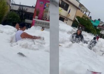 Habitantes de Naucalpan padecen ronchas tras inundación de ‘espuma tóxica’