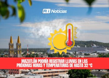 Mazatlán podría registrar lluvias en las próximas horas y temperaturas de hasta 32 °C