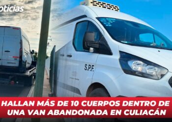 Hallan más de 10 cuerpos dentro de una van abandonada en Culiacán