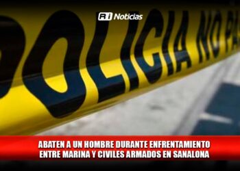 Abaten a un hombre durante enfrentamiento entre Marina y civiles armados en Sanalona
