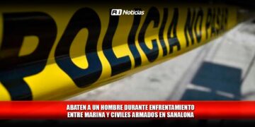 Abaten a un hombre durante enfrentamiento entre Marina y civiles armados en Sanalona