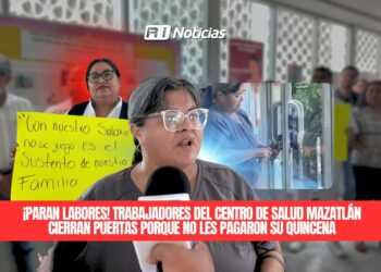 ¡Paran labores! Trabajadores del Centro de Salud Mazatlán cierran puertas porque no les pagaron su quincena