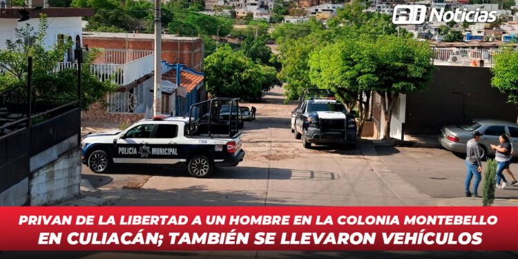 Privan de la libertad a un hombre en la colonia Montebello en Culiacán; también se llevaron vehículos