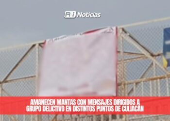 Amanecen mantas con mensajes dirigidos a grupo delictivo en distintos puntos de Culiacán