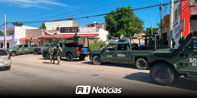 Cae joven armado en Culiacán durante operativo militar; conducía un auto con reporte de robo