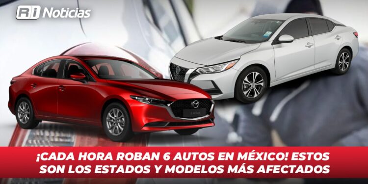 ¡Cada hora roban 6 autos en México! Estos son los estados y modelos más afectados