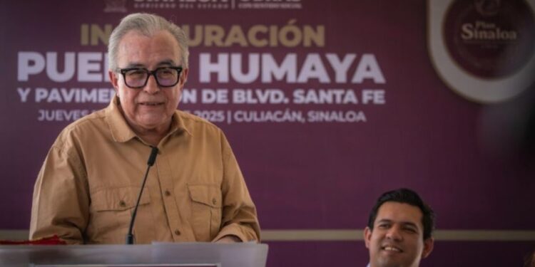 Inaugura gobernador Rocha puente Humaya en Culiacán para mejorar infraestructura urbana y calidad de vida de sinaloenses