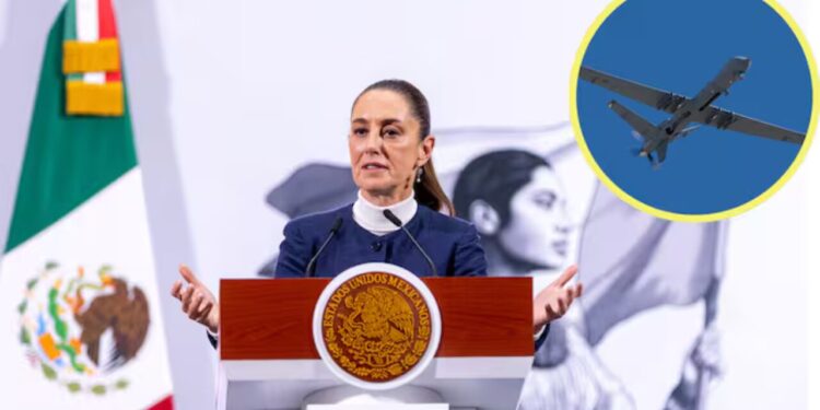 Sheinbaum afirma que no hay “Preocupación adicional” por drones de cárteles en la frontera con EE.UU.