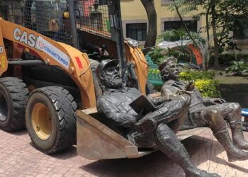 Sheinbaum afirma que retiro de estatuas del ‘Che’ Guevara y Fidel Castro en CDMX fue ilegal