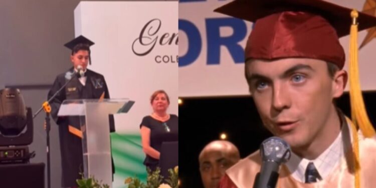Estudiante repite discurso de Malcolm el de en medio en graduación y se vuelve viral