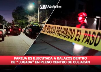 Pareja es ejecutada a balazos dentro de” jugada”en pleno centro de Culiacán