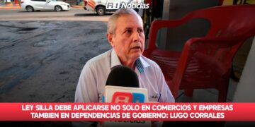 Ley silla debe aplicarse no solo en comercios y empresas, también en dependencias de gobierno: Lugo Corrales