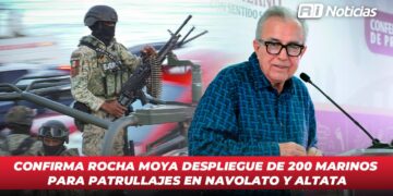 Confirma Rocha Moya despliegue de 200 marinos para patrullajes en Navolato y Altata
