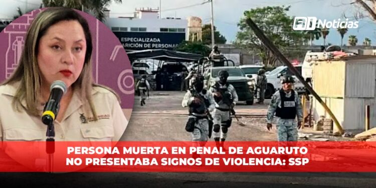 Persona muerta en penal de Aguaruto no presentaba signos de violencia: SSP