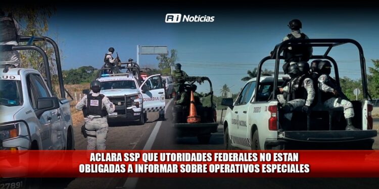 Aclara SSP que autoridades federales no están obligadas a informar sobre operativos especiales
