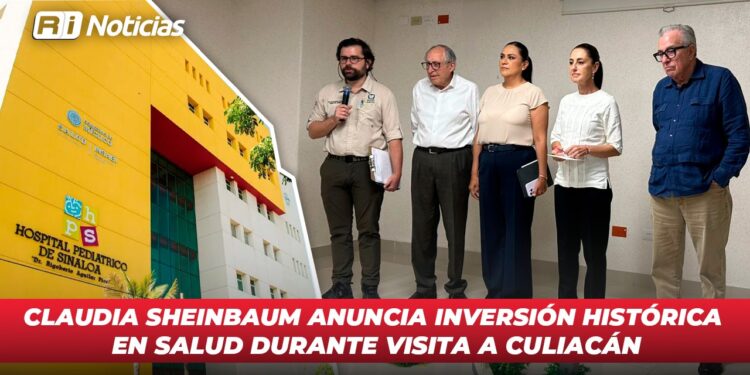 Claudia Sheinbaum anuncia inversión histórica en salud durante visita a Culiacán