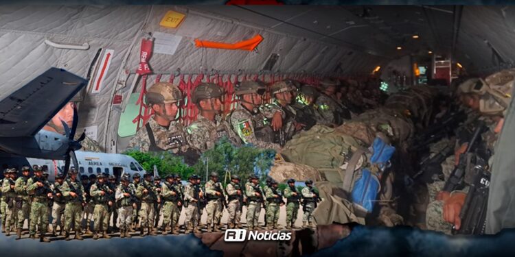 Llegan 300 militares más a Culiacán para reforzar la seguridad