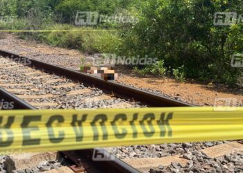 Localizan sin vida a un hombre cerca de las vías del tren al norte de Mazatlán