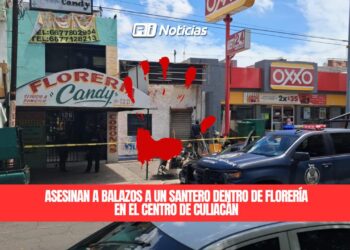 Asesinan a balazos a un santero dentro de florería en el centro de Culiacán