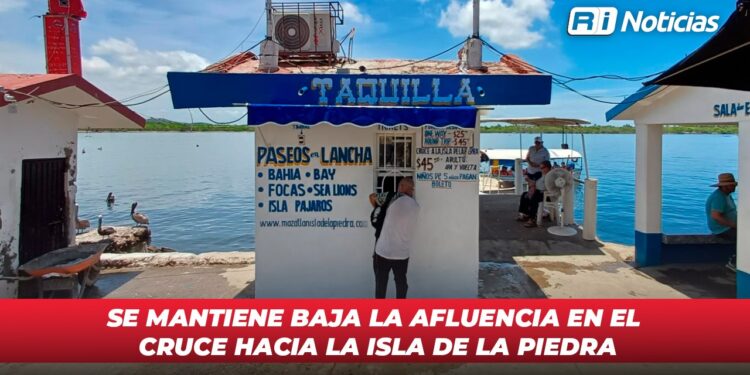 Se mantiene baja la afluencia en el cruce hacia la Isla de la Piedra