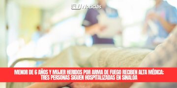 Menor de 6 años y mujer heridos por arma de fuego reciben alta médica; tres personas siguen hospitalizadas en Sinaloa
